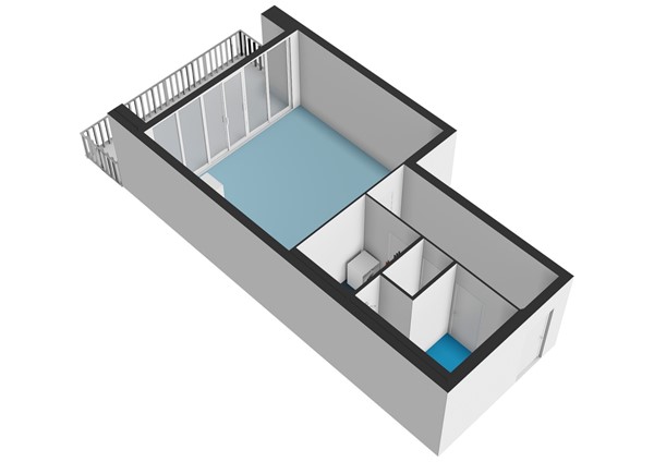 Floorplan - Gustav Mahlerlaan 543B, 1082 MK Amsterdam